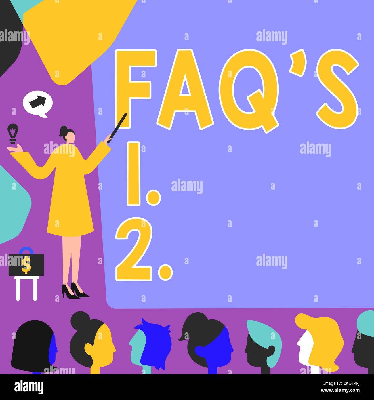 Sign displaying Faq S Is. Concept meaning list of questions and answers ...
