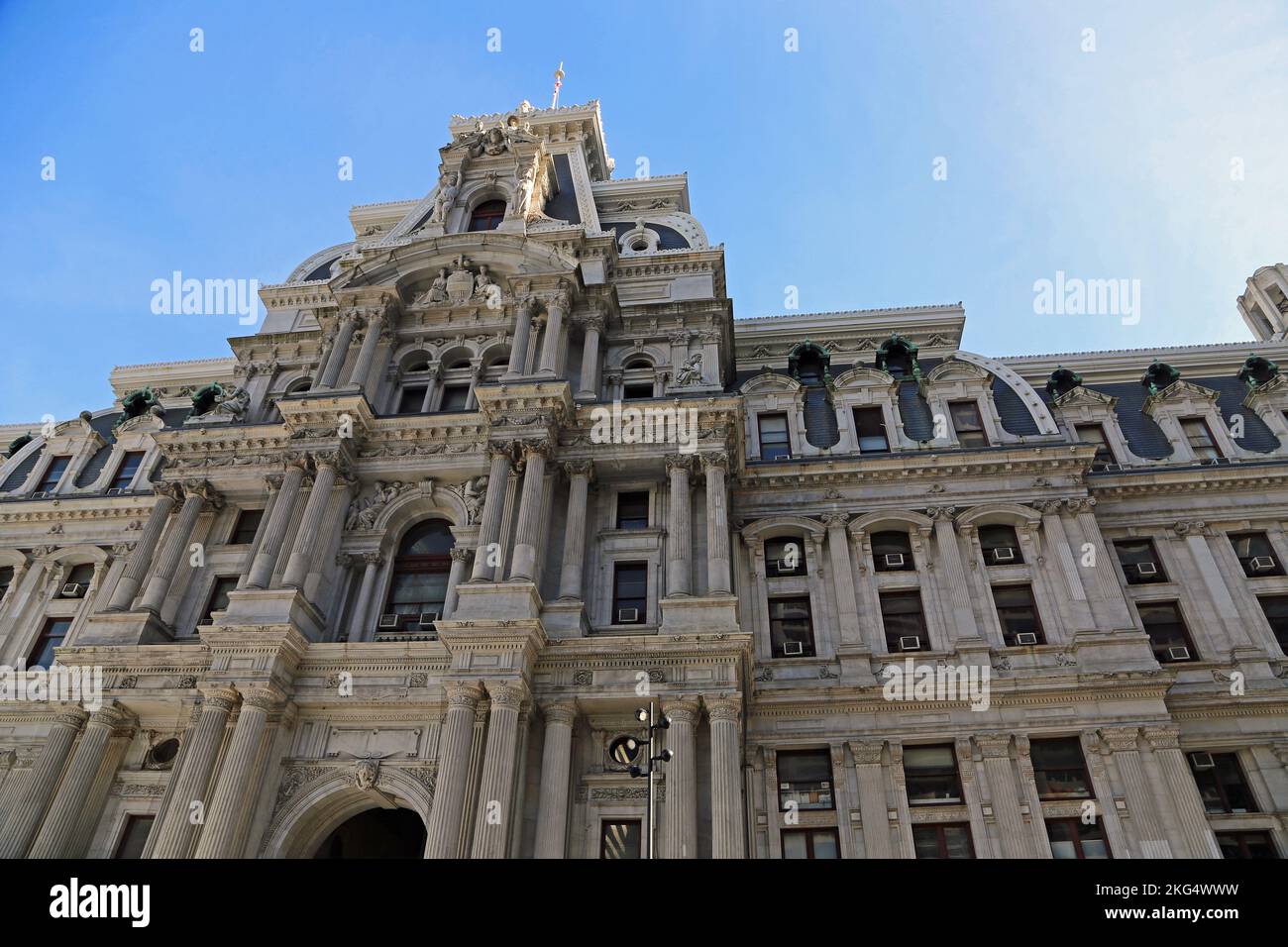 The facade of City Hall Philadelphia Stock Photo Alamy