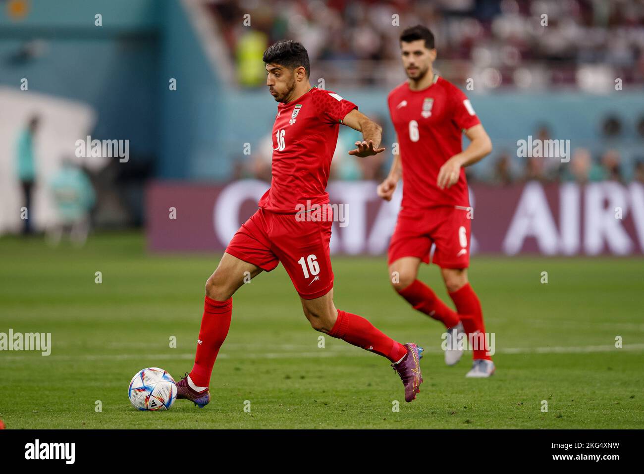 Doha, Catar. 21st Nov, 2022. TORABI Mehdi of Iran during a match between England and Iran, valid for the group stage of the World Cup, held at Khalifa International Stadium in Doha, Qatar. Credit: Marcelo Machado de Melo/FotoArena/Alamy Live News Stock Photo
