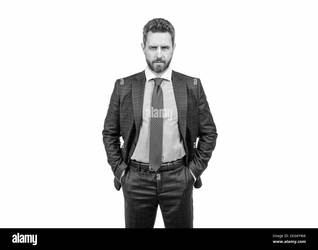 Man wearing suit Black and White Stock Photos & Images Alamy