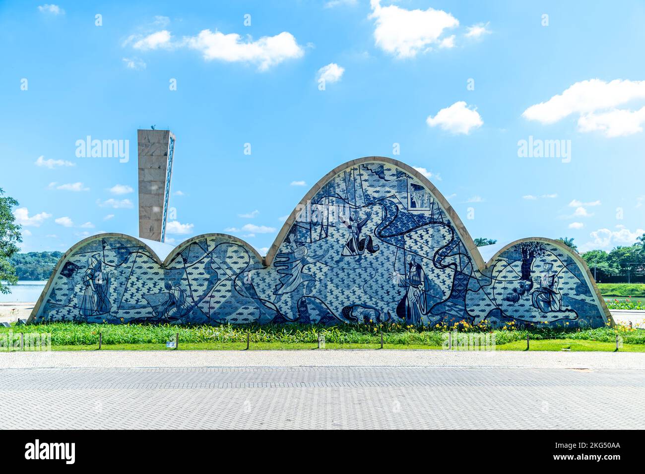 Belo Horizonte, Brazil - March 4: Church of Saint Francis of Assisi Stock Photo