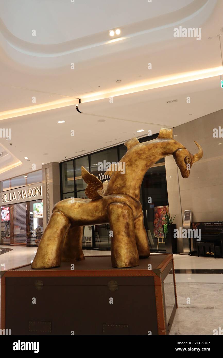 Inside Dubai Design District, Dubai, UAE Stock Photo Alamy