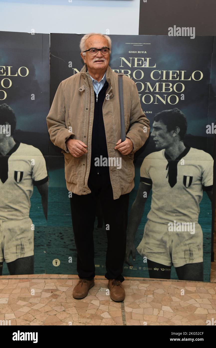 Milan, Film Preview In our sky a rumble of thunder - in the photo Sandro Mazzola Stock Photo