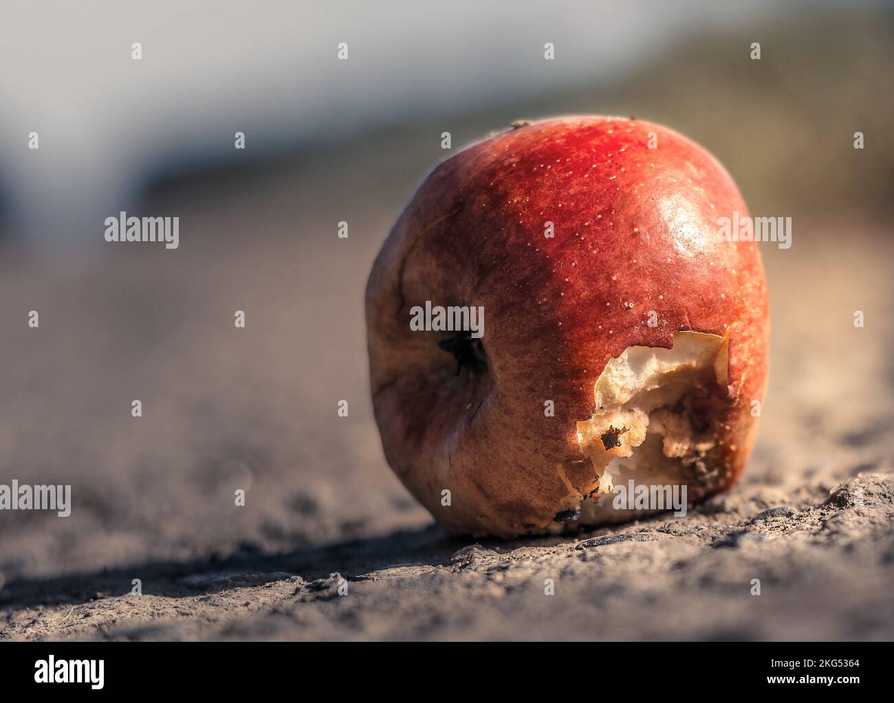 bitten apple Stock Photo