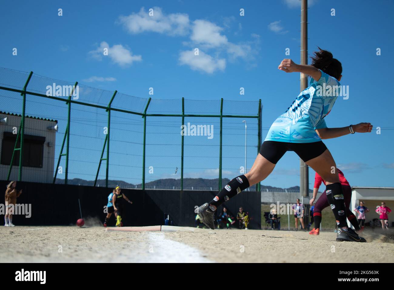 Women with the Spouses Iwakuni Area Kickball Association (SIAKA