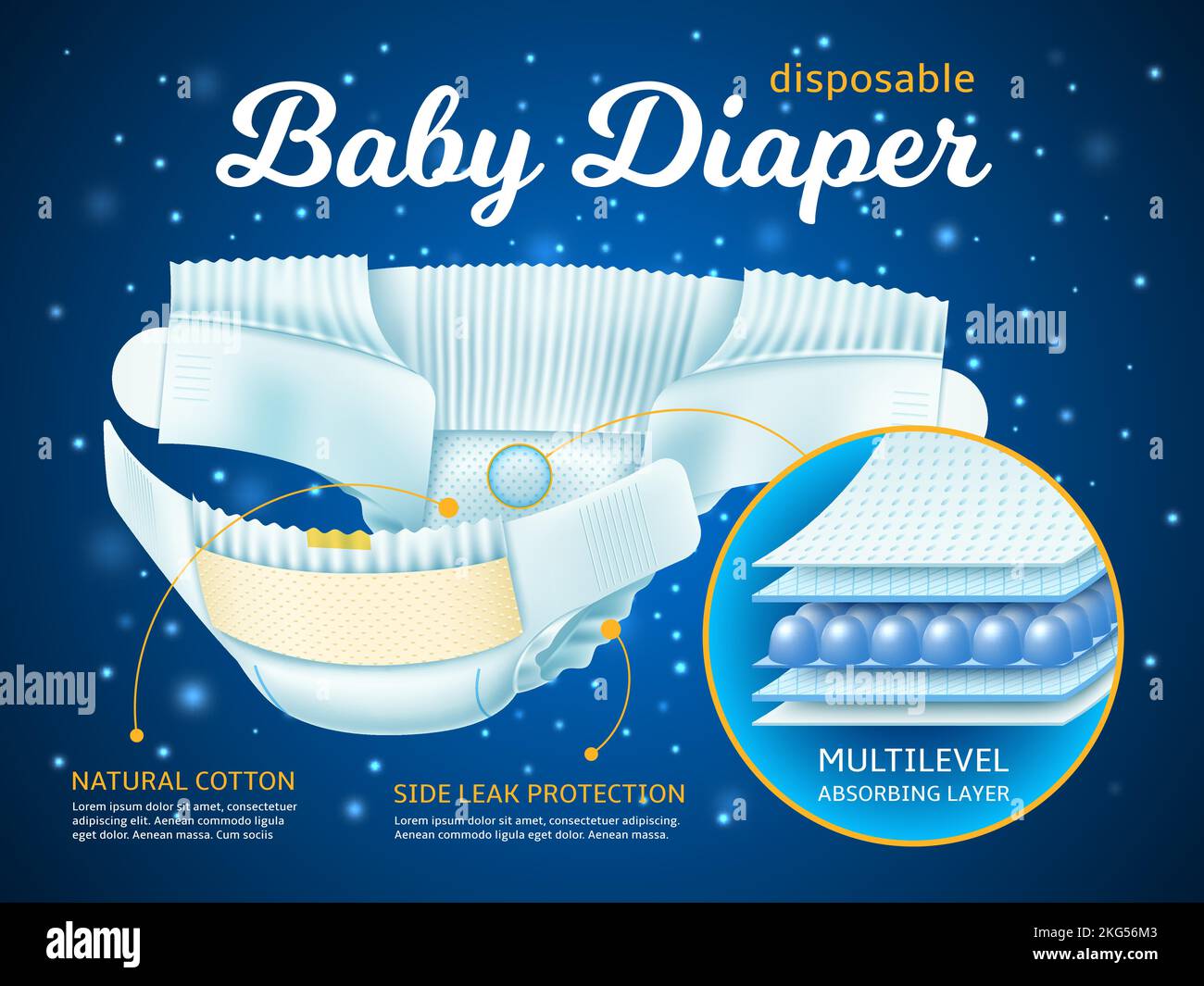 Toddler diapers Stock Vector Images Alamy