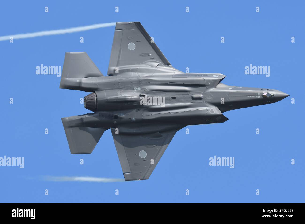 Aomori Prefecture, Japan - September 11, 2022: Japan Air Self-Defense Force Lockheed Martin F-35A Lightning II stealth multirole fighter. Stock Photo