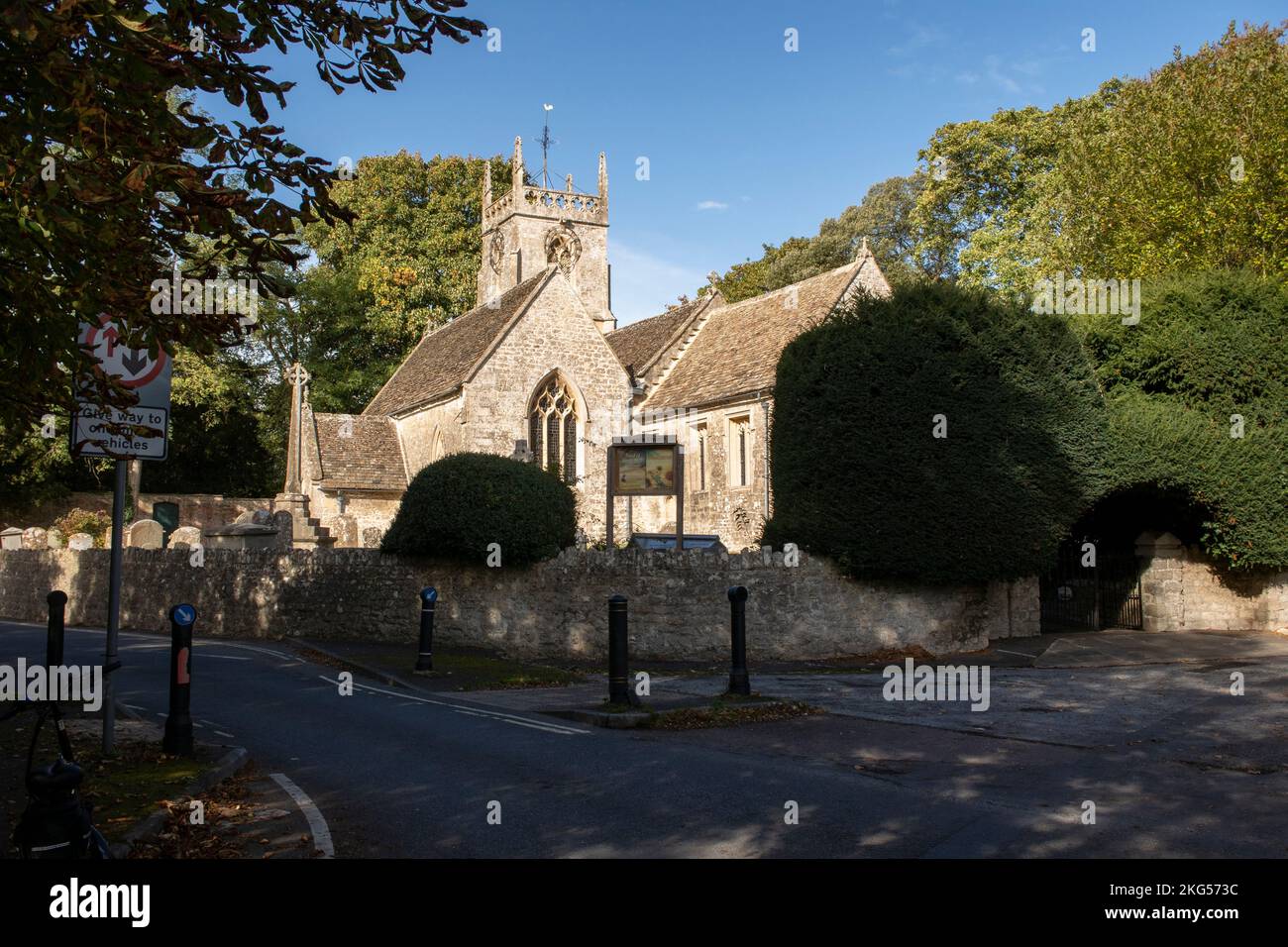 Lydiard Millicent All Saints Church is just to the West of Swindon in Wiltshire Stock Photo