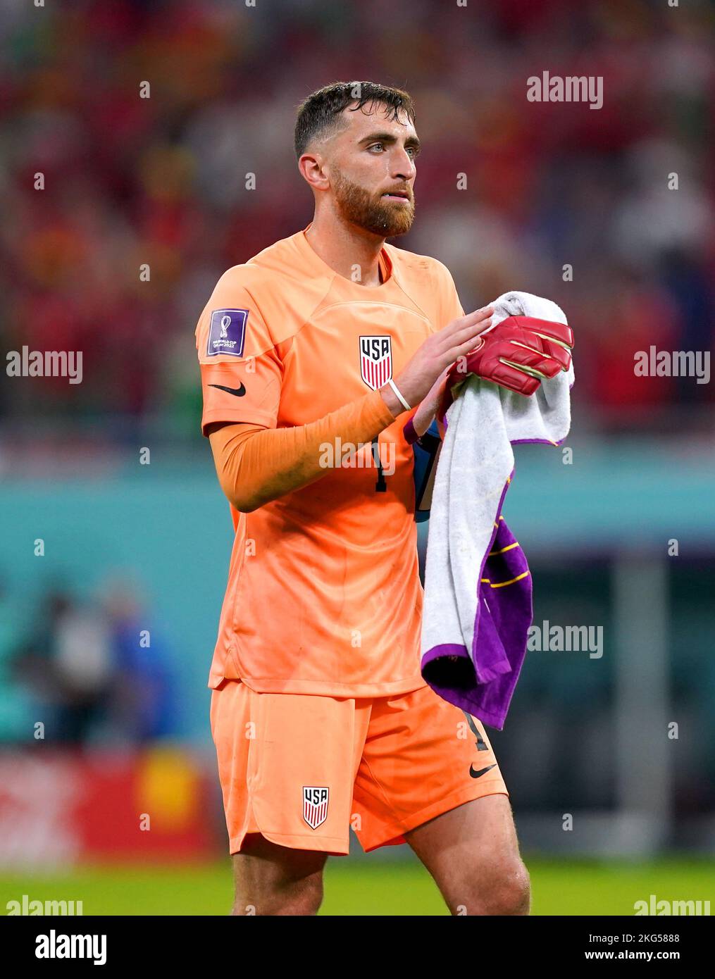 USA goalkeeper Matt Turner at the end of the FIFA World Cup Group B