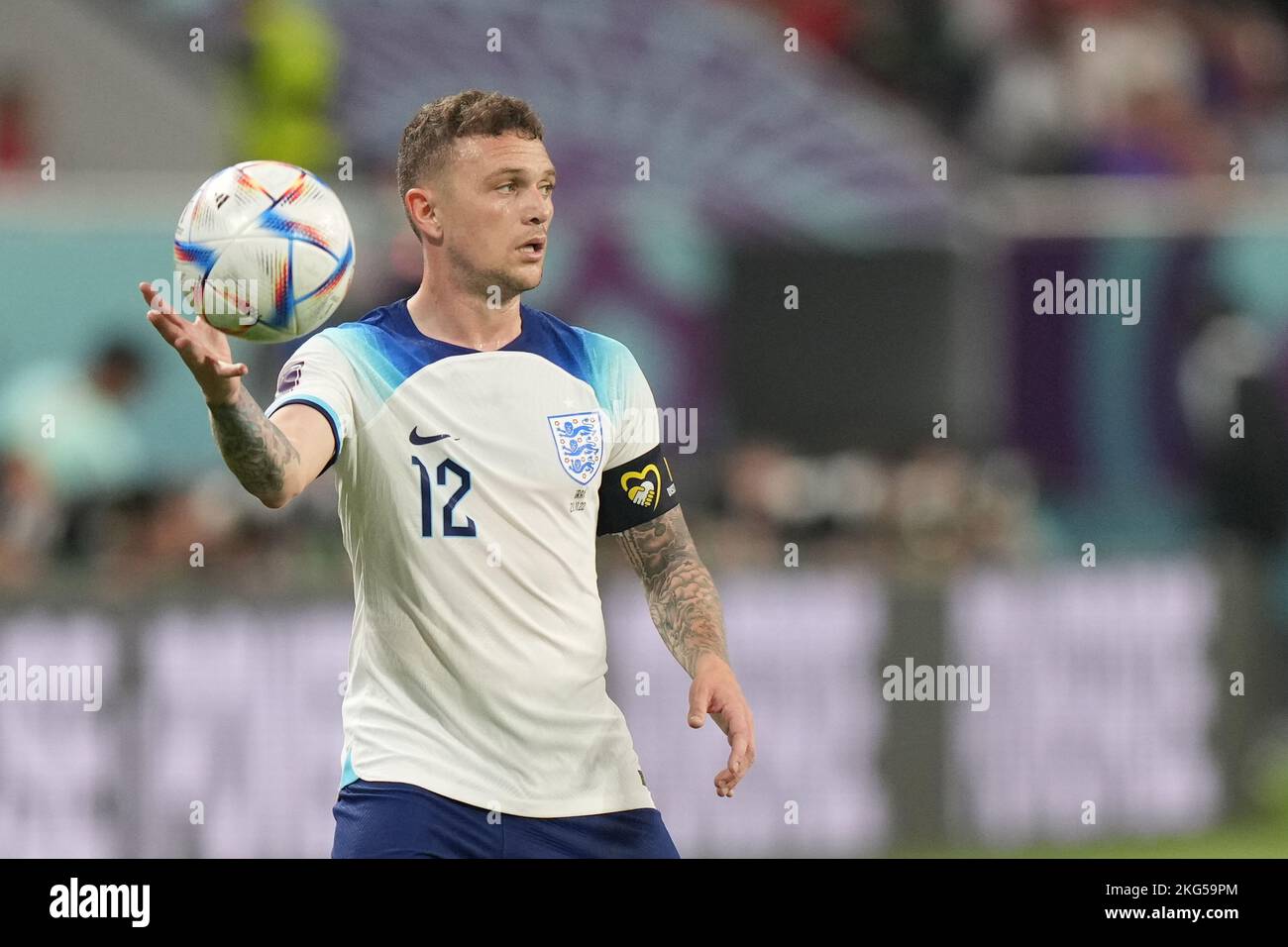 Kieran Trippier of England during the Qatar 2022 World Cup match, group ...