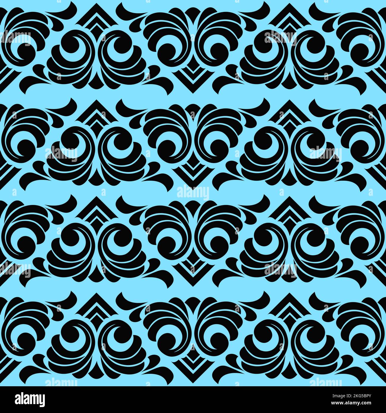 Vector damask vintage baroque scroll ornament swirl. seamless pattern ...