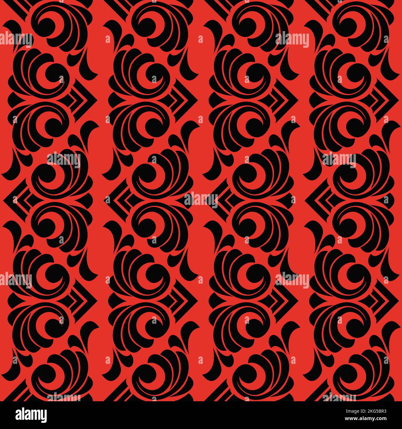 Vector damask vintage baroque scroll ornament swirl. seamless pattern ...
