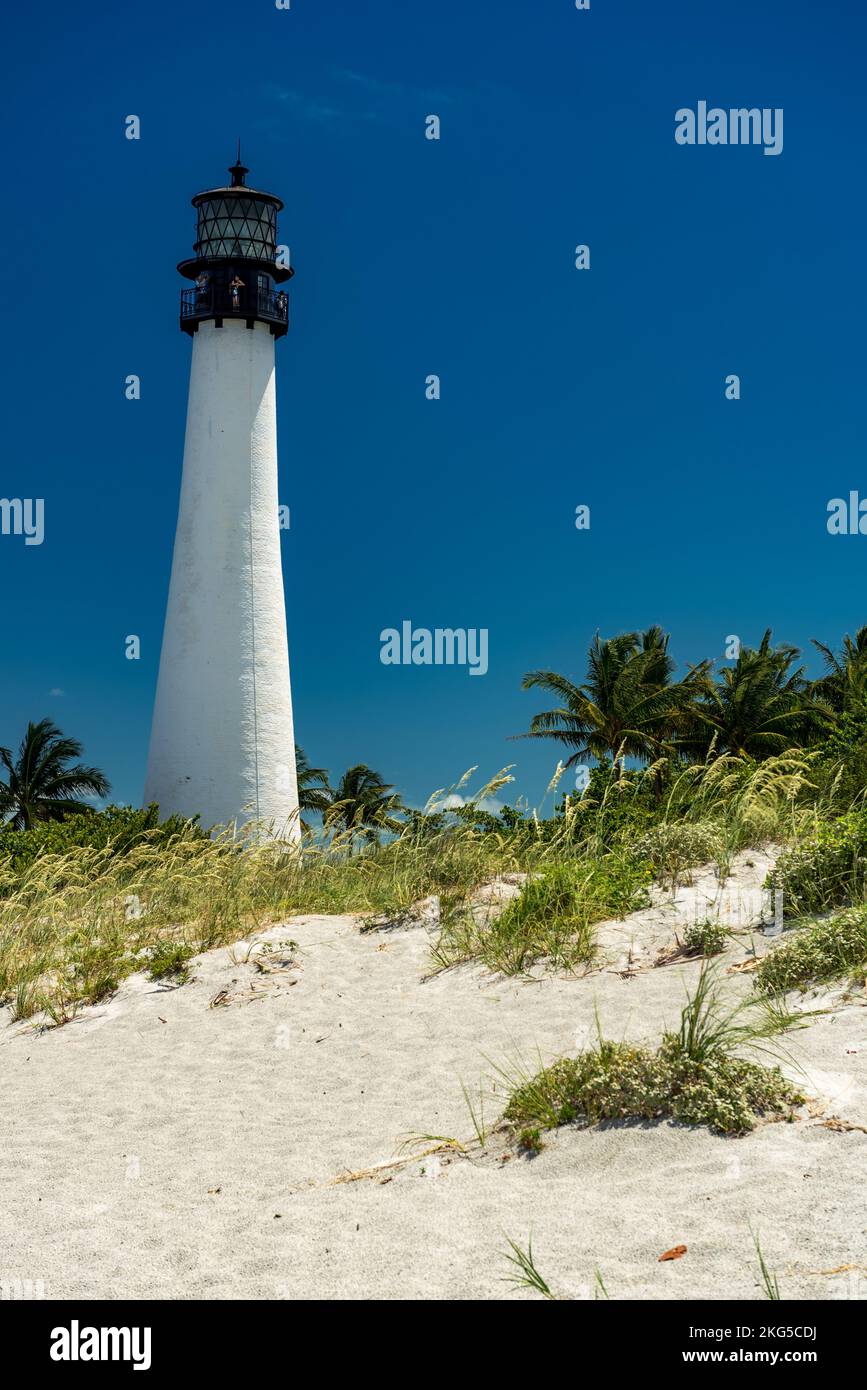 The Cape Florida Lighthouse in Miami, USA Stock Photo - Alamy