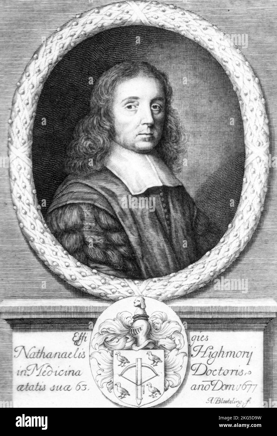 Nathaniel Highmore (16131685) British surgeon Stock Photo Alamy