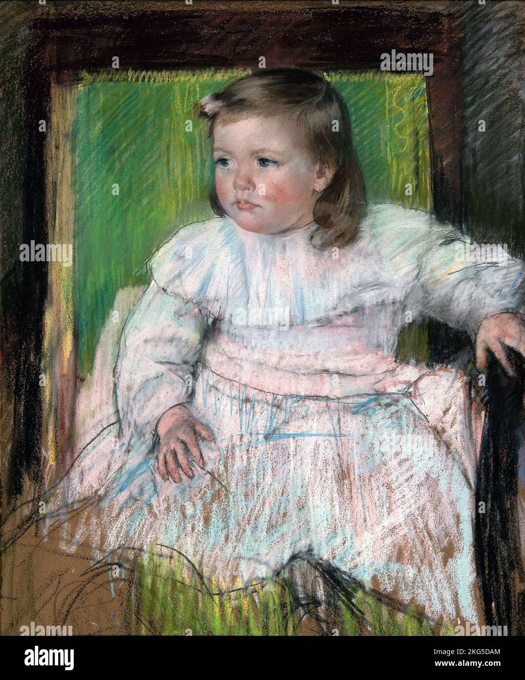 The Pink Sash (1898), Painting by Mary Cassatt Stock Photo - Alamy