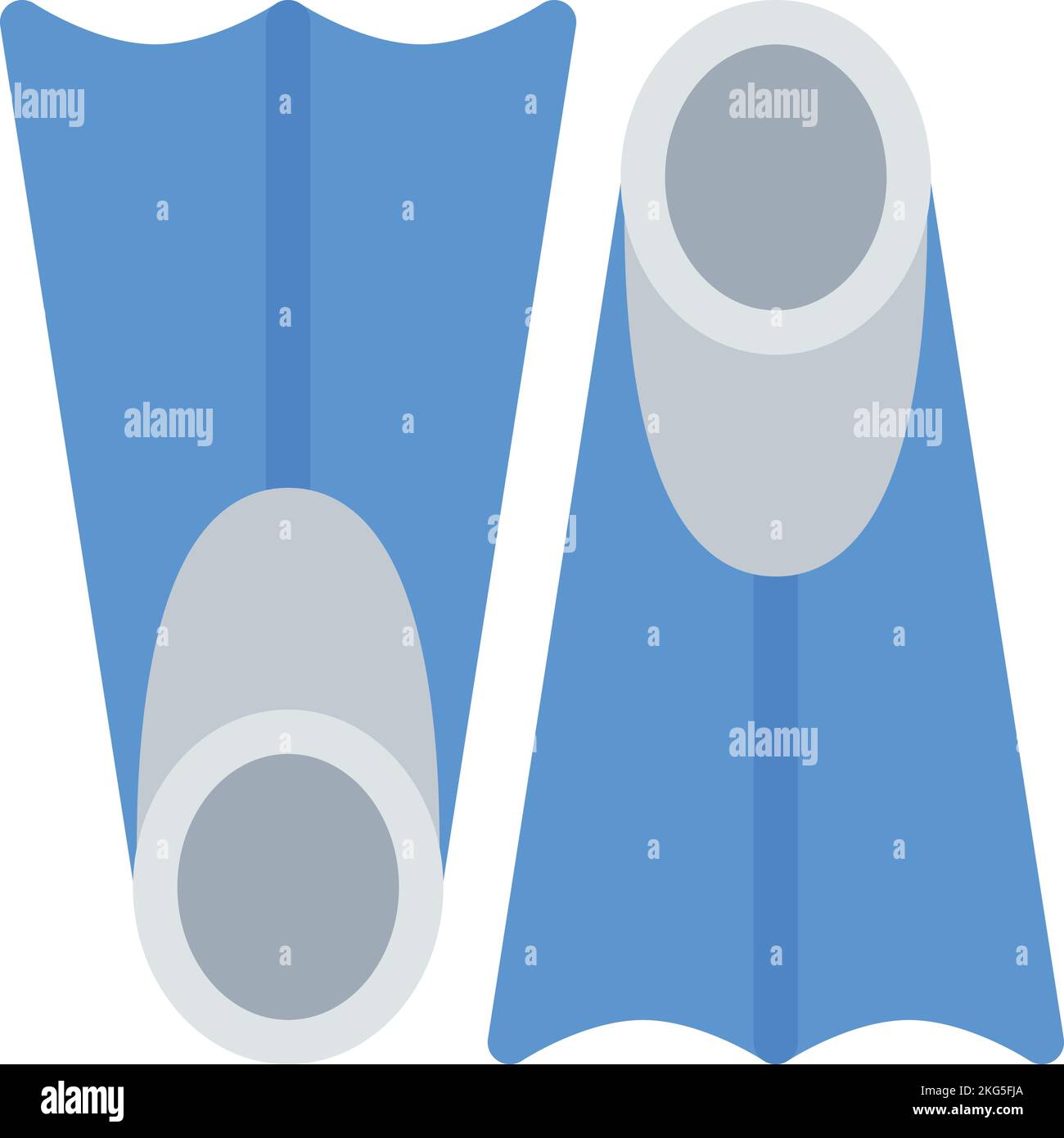 beach and camping icons, flippers Stock Vector