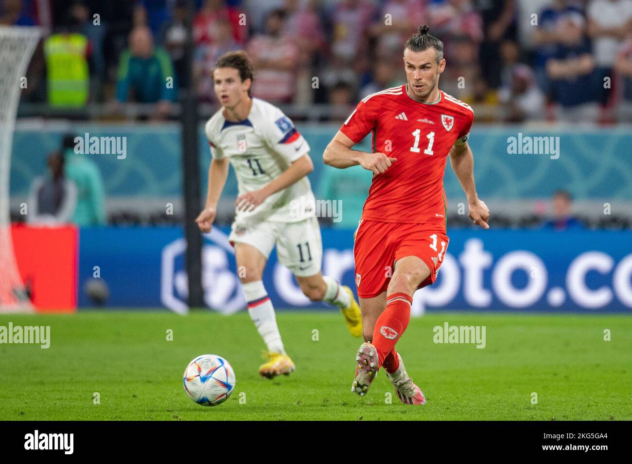 Al-Rayyan, Qatar. 21st Nov, 2022. AL-RAYYAN, AR - 21.11.2022: USA VS WALES - Photo taken during the match between the United States and Wales, valid for the group stage of the World Cup, held at the Ahmed bin Ali Stadium in Al-Rayyan, Qatar. (Photo: Richard Callis/Fotoarena) Credit: Foto Arena LTDA/Alamy Live News Stock Photo