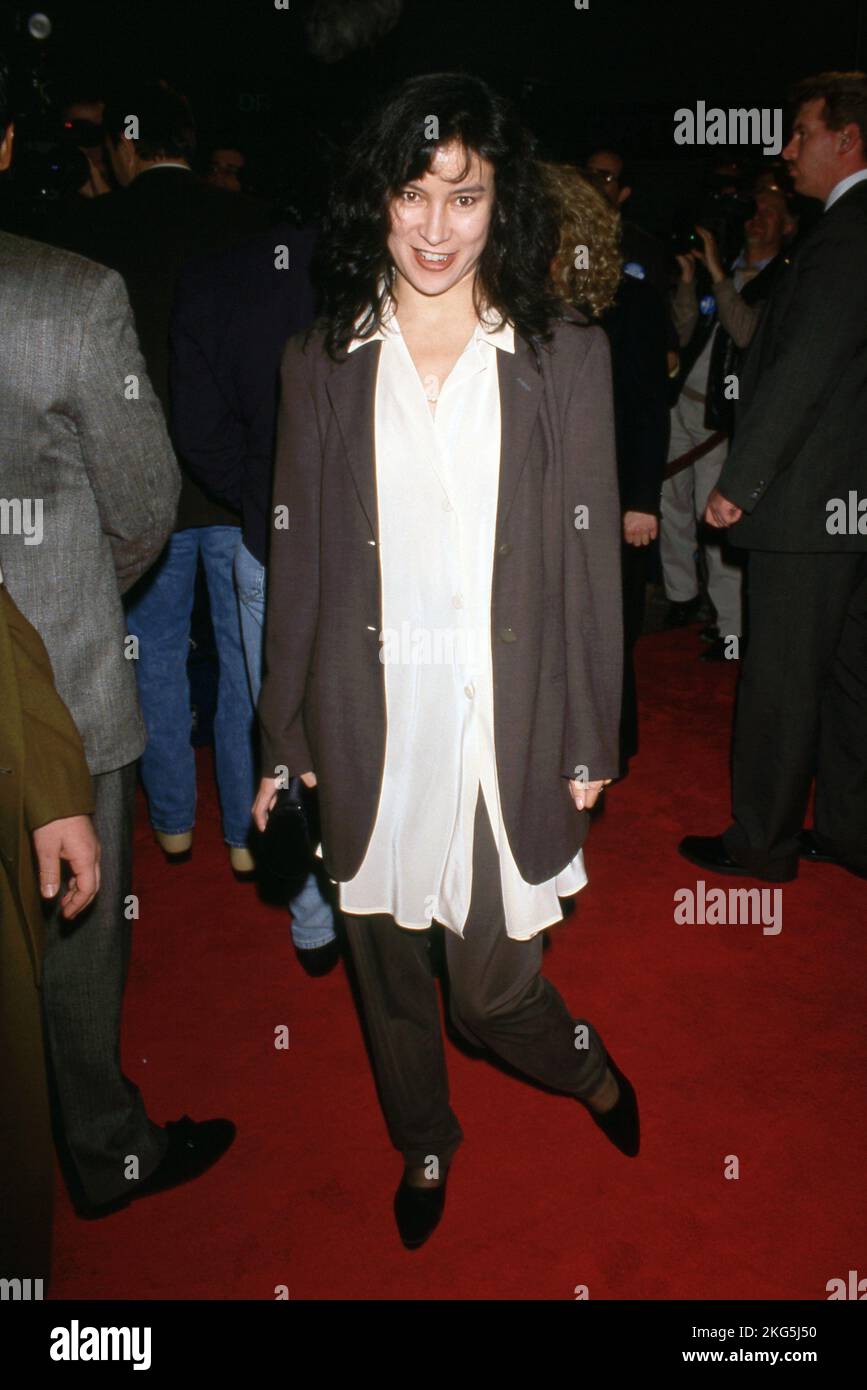 Jennifer Tilly  at the Los Angeles Premiere of JFK at Mann's Village Theater in Westwood, Californa December 17, 1991 Credit: Ralph Dominguez/MediaPunch Stock Photo