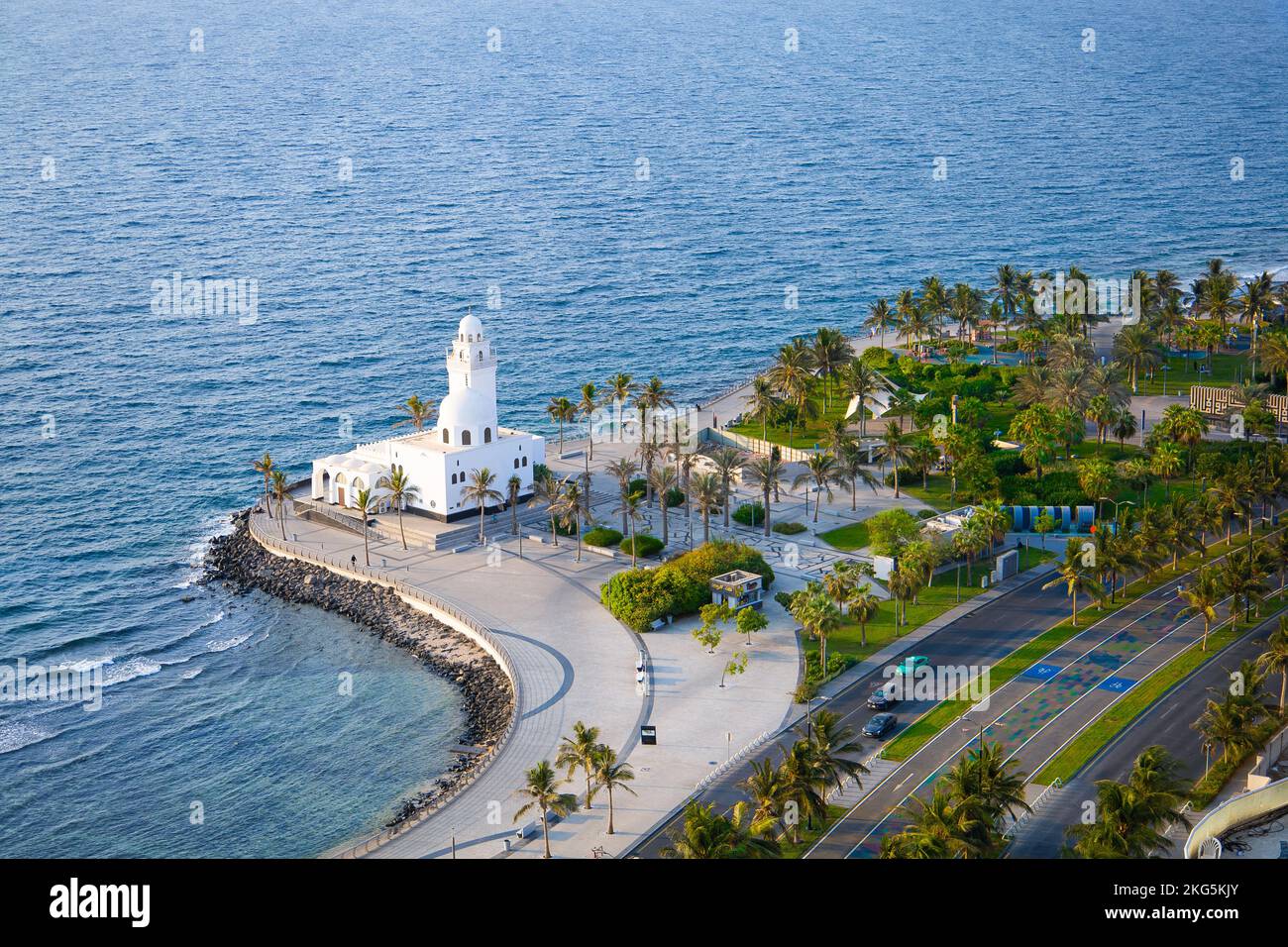 Jeddah Saudi Arabia Corniche Mosque Jeddah Waterfront Red Sea 