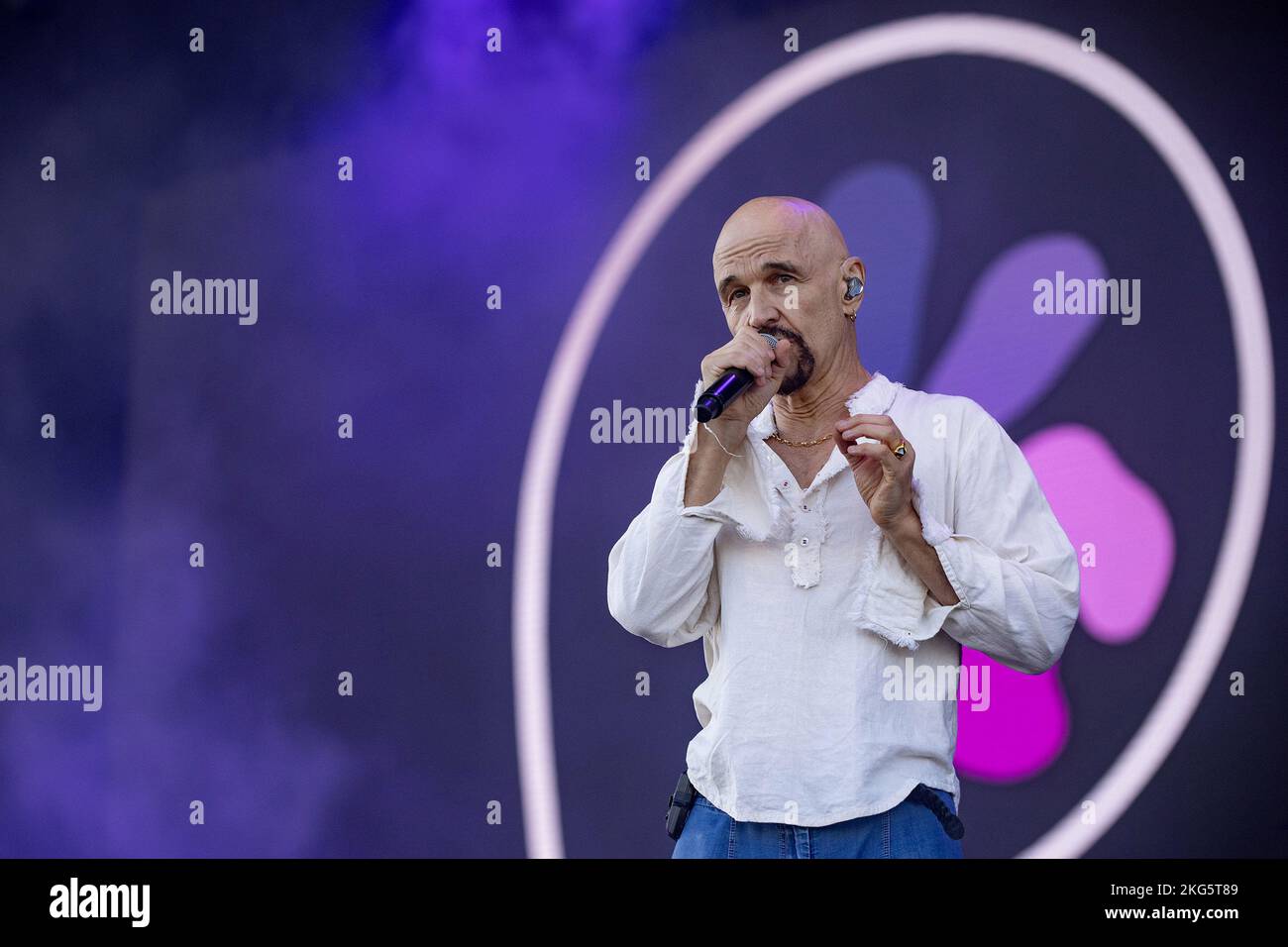 SOUTHSEA, ENGLAND: James perform on the Castle Stage at the Victorious Festival. Featuring: Tim Booth Where: Portsmouth, United Kingdom When: 26 Aug 2022 Credit: Neil Lupin/WENN Stock Photo
