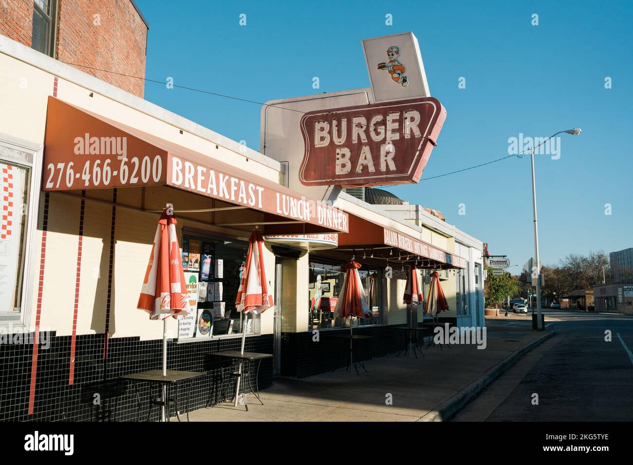 Burger Bar vintage signs, Bristol, Virginia Stock Photo