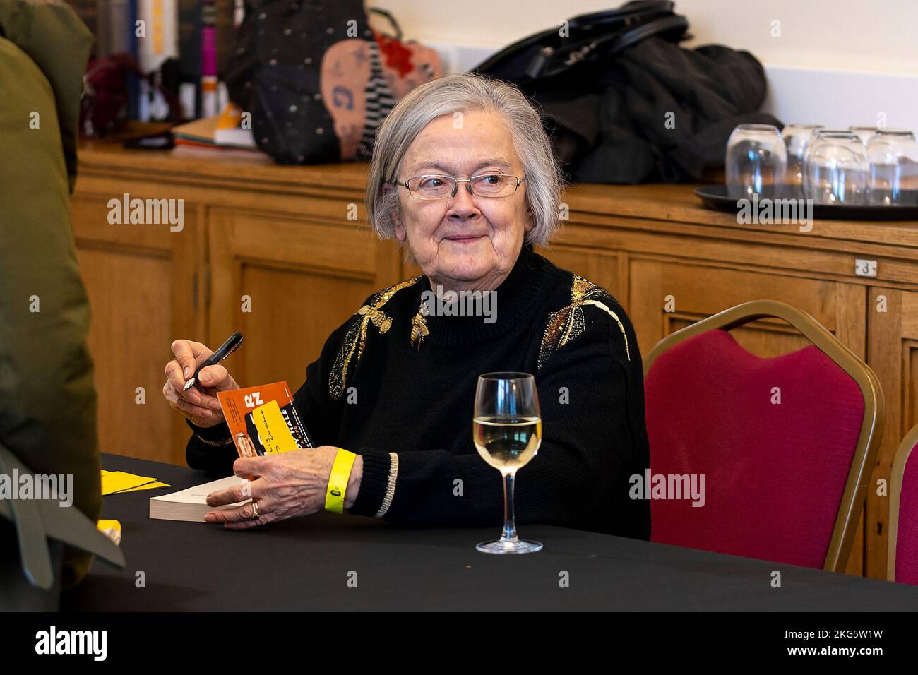 Lady Brenda Hale at Cambridge Literary Festival event held at the Cambridge Union Stock Photo
