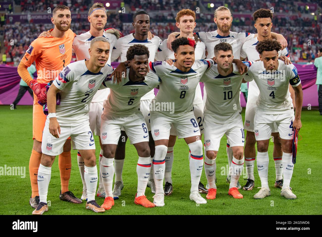 The American National Football Team Poses For A Photo During The FIFA the-american-national-football-team-poses-for-a-photo-during-the-fifa