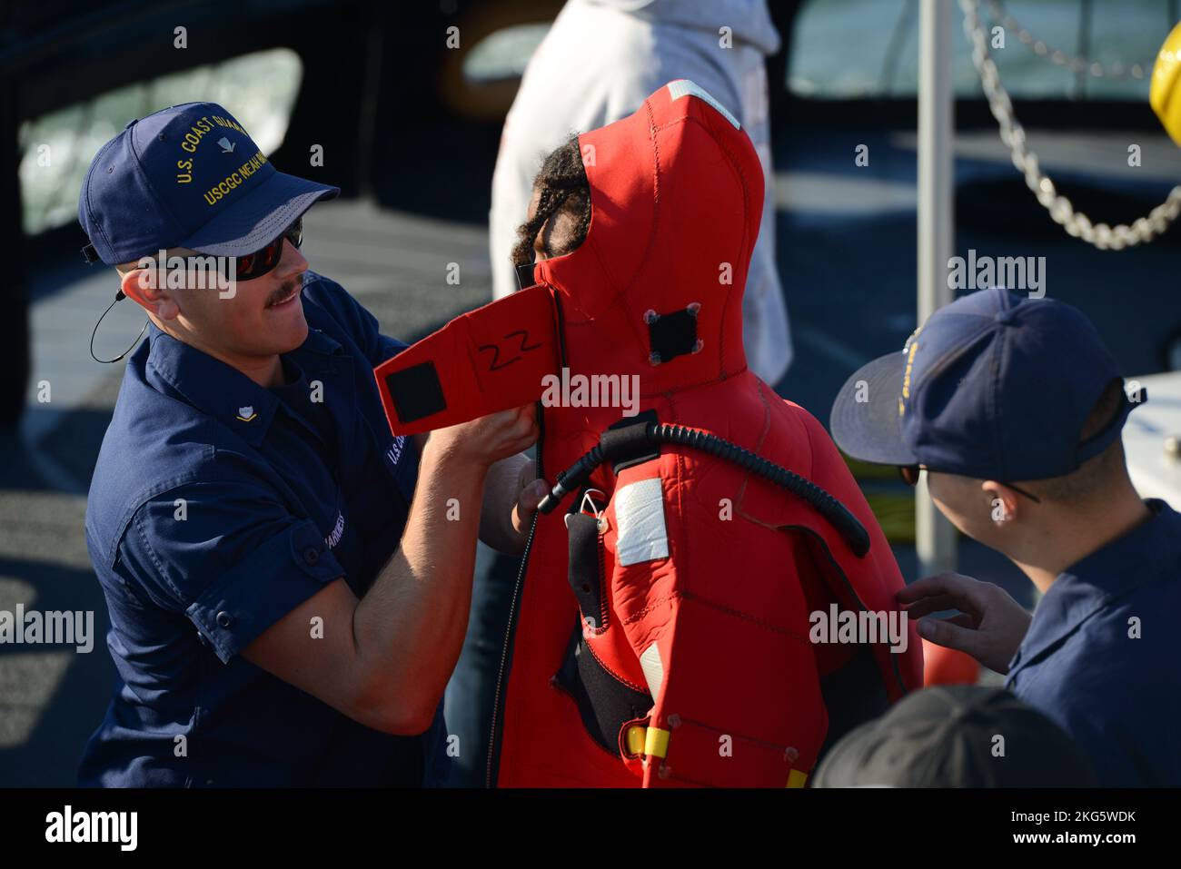 U.S. Coast Guard Petty Officer 3rd Class Jack Harkness, an Boatswain's