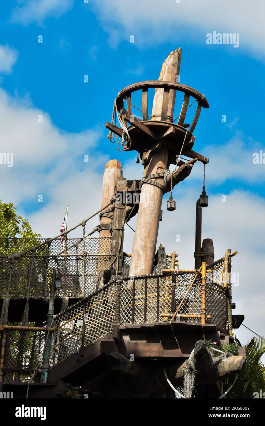 Disneyland's Tarzan's Treehouse Stock Photo