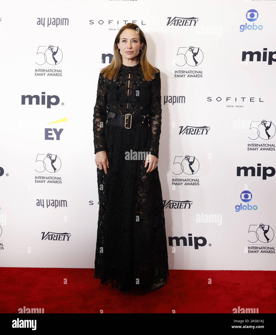 New York, United States. 21st Nov, 2022. Claire Forlani arrives on the red carpet at the 50th International Emmy Awards at Casa Cipriani in New York City on Monday, November 21, 2022. Photo by John Angelillo/UPI Credit: UPI/Alamy Live News Stock Photo