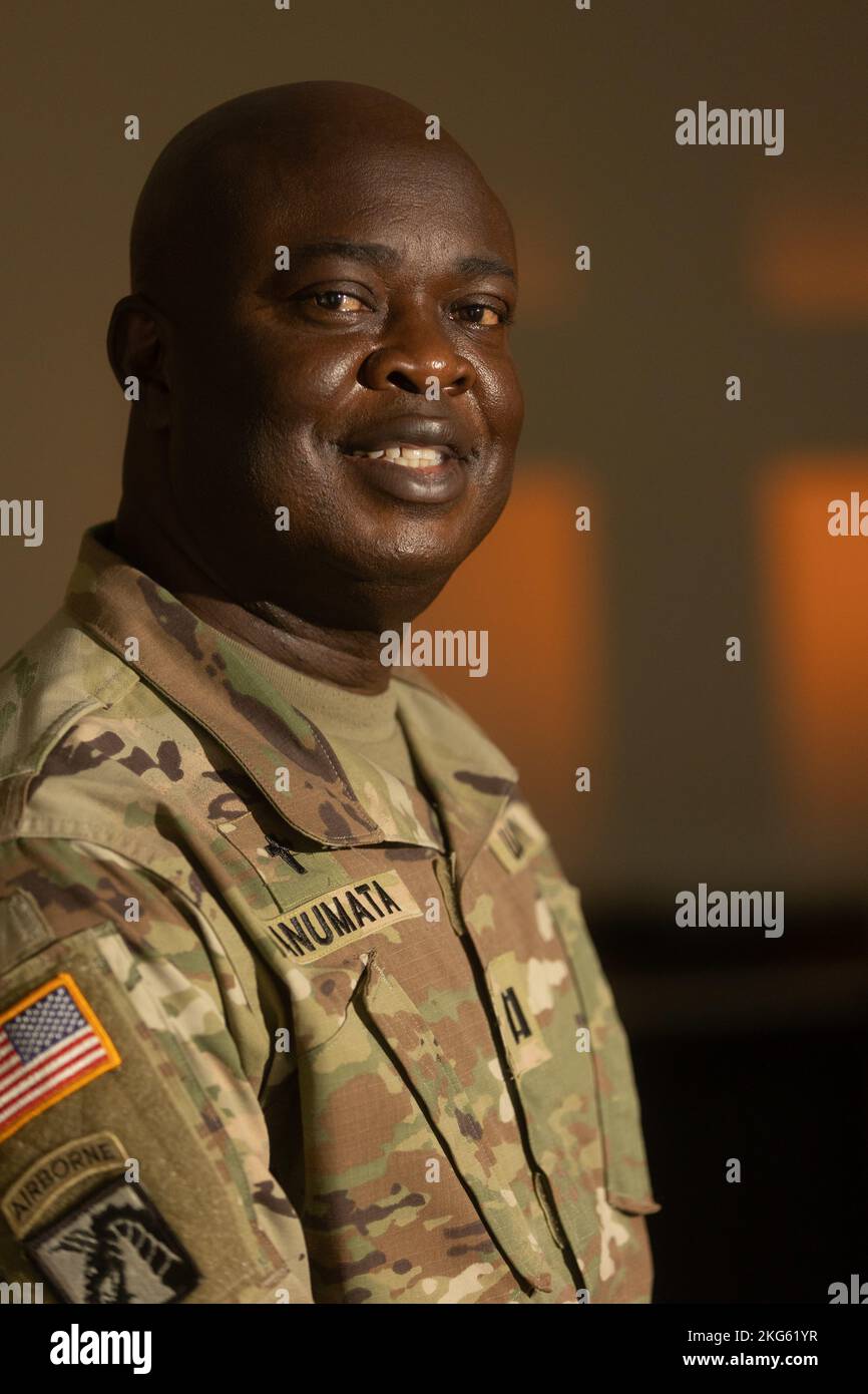 Capt. Christopher Anumata, from Ibo, Nigeria, a chaplain at Walter Reed