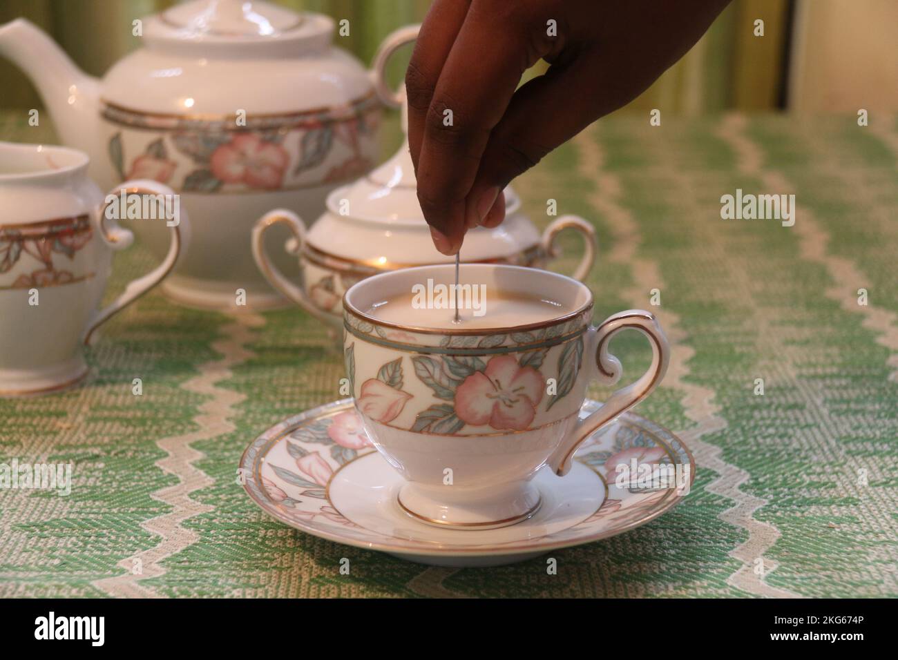 Ceylon tea, the best tea in the World, Sri Lanka Stock Photo