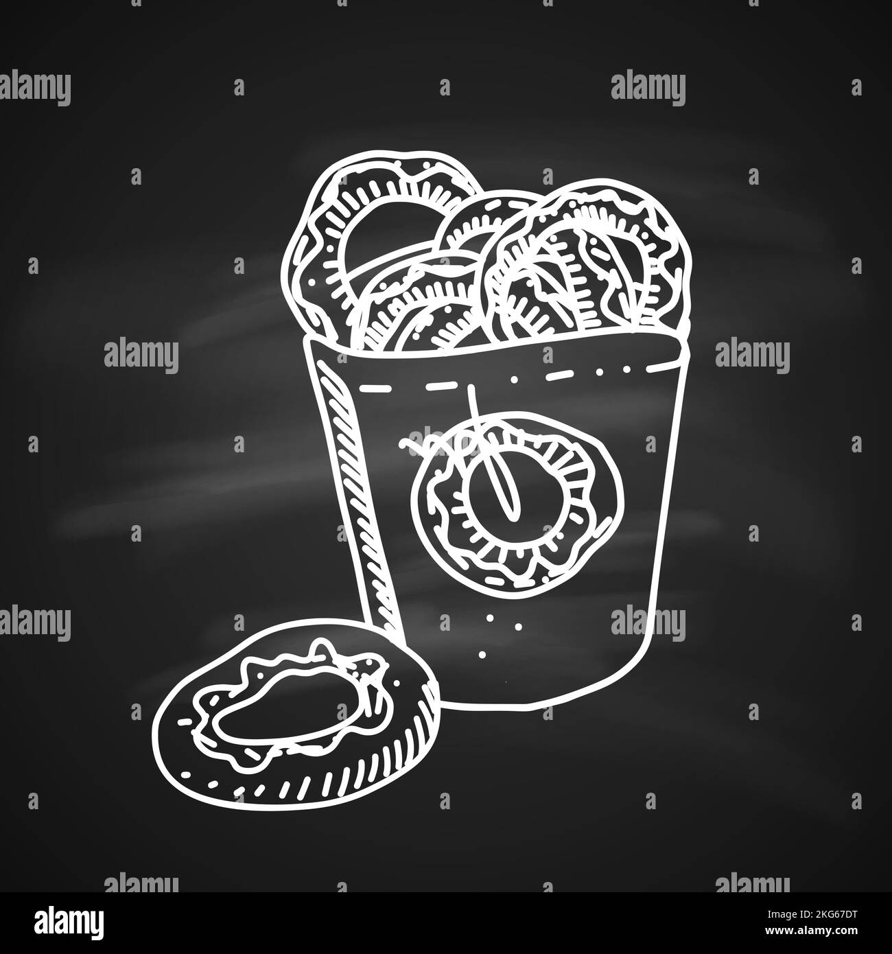 Cartoon donuts Black and White Stock Photos & Images - Alamy