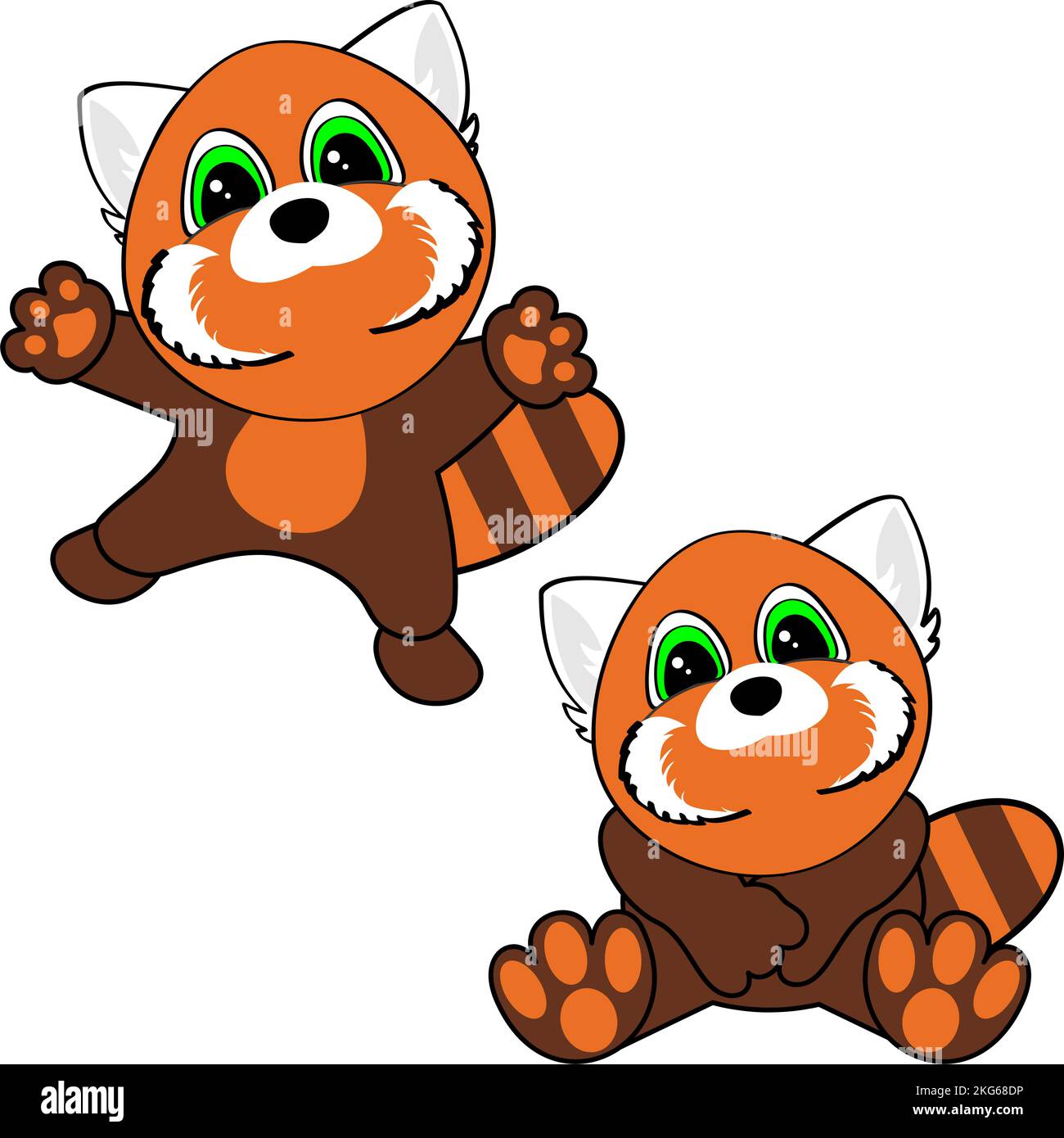 cartoon baby red panda in vector format Stock Vector Image & Art - Alamy