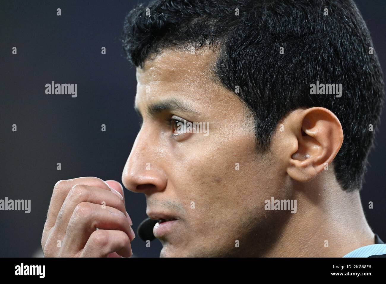 DOHA, Al Rayyan, Qatar. , . referee Abdulrahman Al Jassim Credit: SPP Sport Press Photo. /Alamy Live News Stock Photo