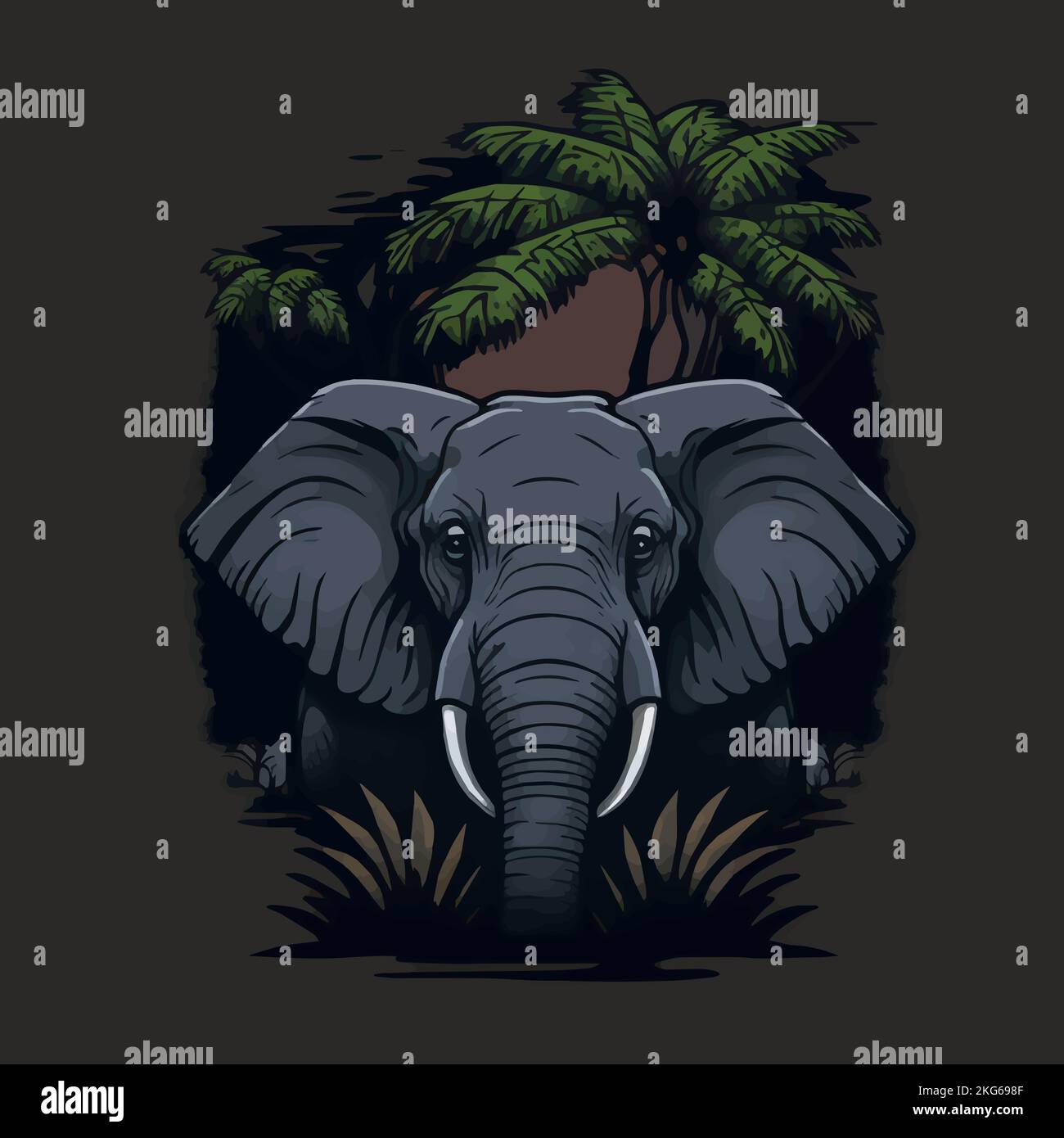 Safari animals night Stock Vector Images - Alamy