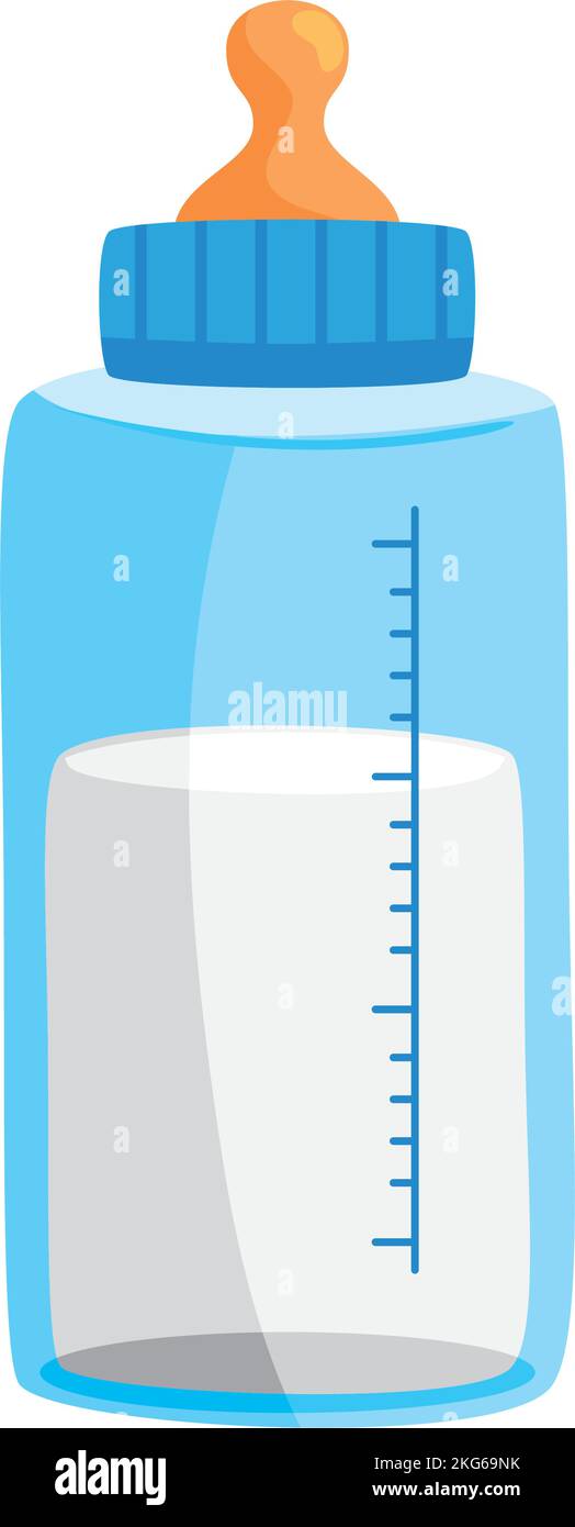 blue milk bottle baby Stock Vector Image & Art - Alamy