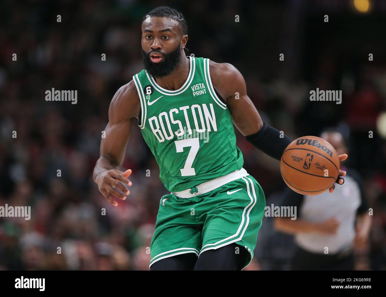 CHICAGO, IL - NOVEMBER 21: Boston Celtics Guard Jaylen Brown (7) In ...