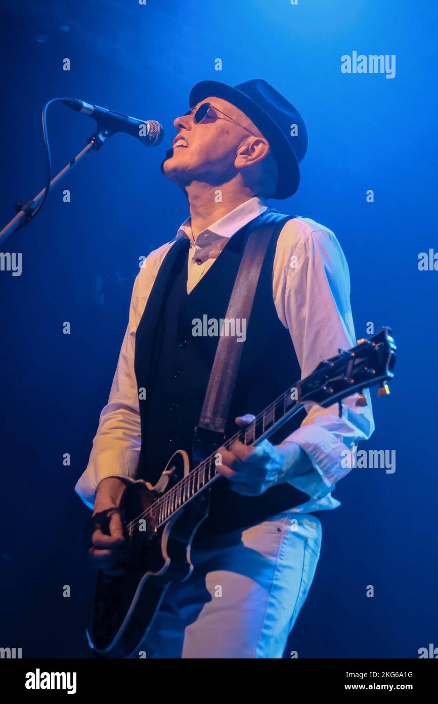 Leigh Heggarty, guitarist and singer with the British punk rock band