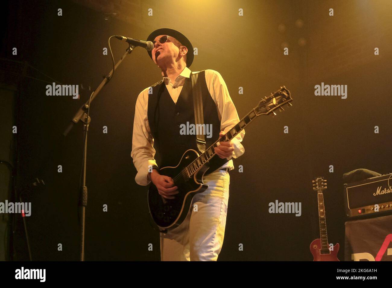 Leigh Heggarty, guitarist and singer with the British punk rock band