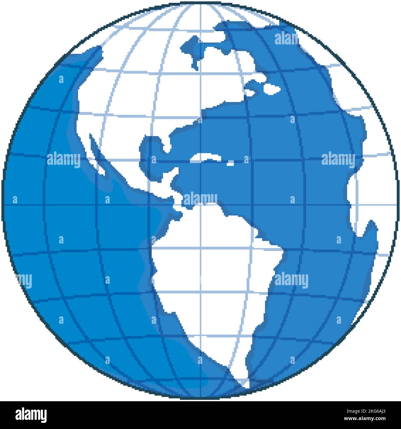Earth globe icon on white background illustration Stock Vector Image ...