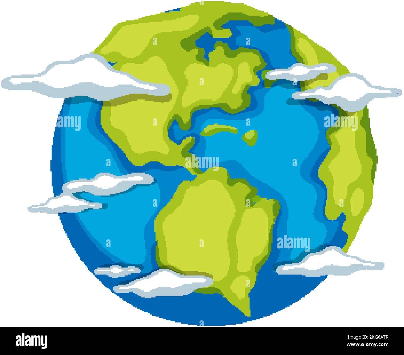 Earth globe icon on white background illustration Stock Vector Image ...