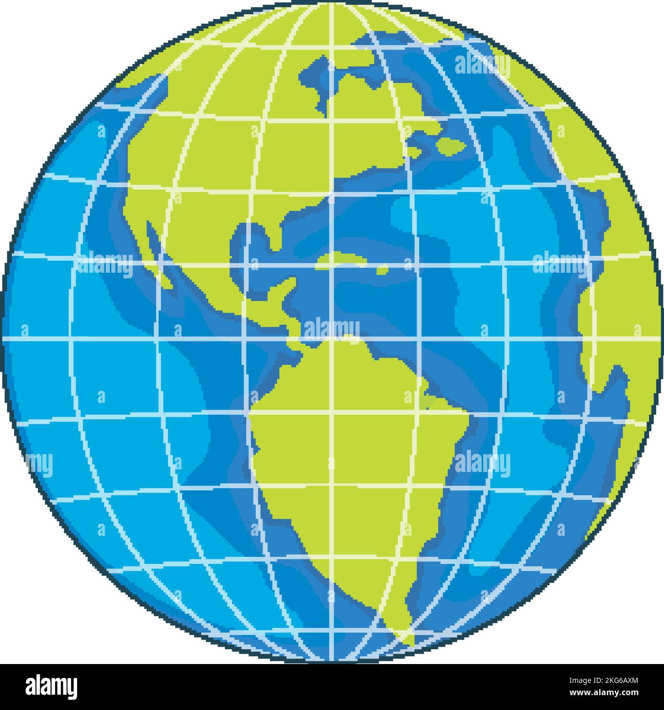 Earth globe icon on white background illustration Stock Vector Image ...