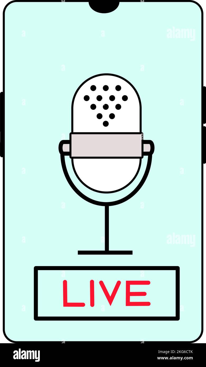 Microphone vector icon Stock Vector