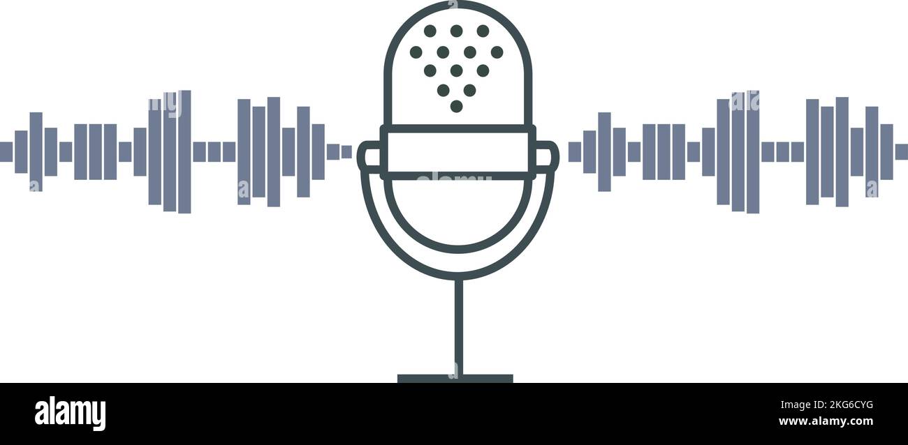 Microphone vector icon Stock Vector