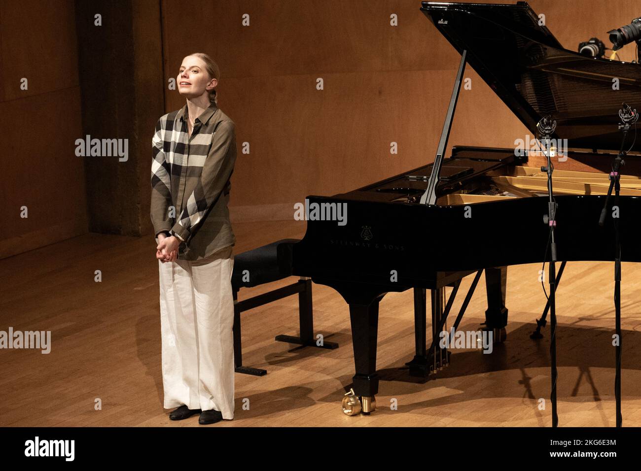 EXCLUSIVE - Ukrainian pianist, Svetlana Andreeva performs on stage at the Salle Cortot, on November 21, 2022 in Paris, France. Photo by David Niviere/ABACAPRESS.COM Stock Photo