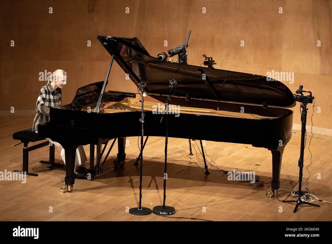 EXCLUSIVE - Ukrainian pianist, Svetlana Andreeva performs on stage at ...