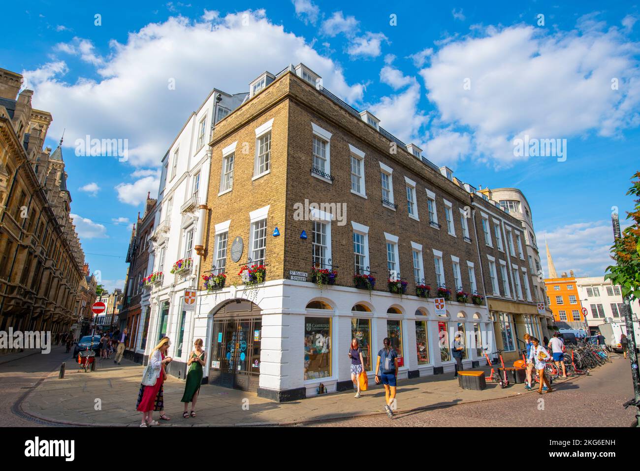 Historic commercial buildings on St. Mary's Street at Trinity Street