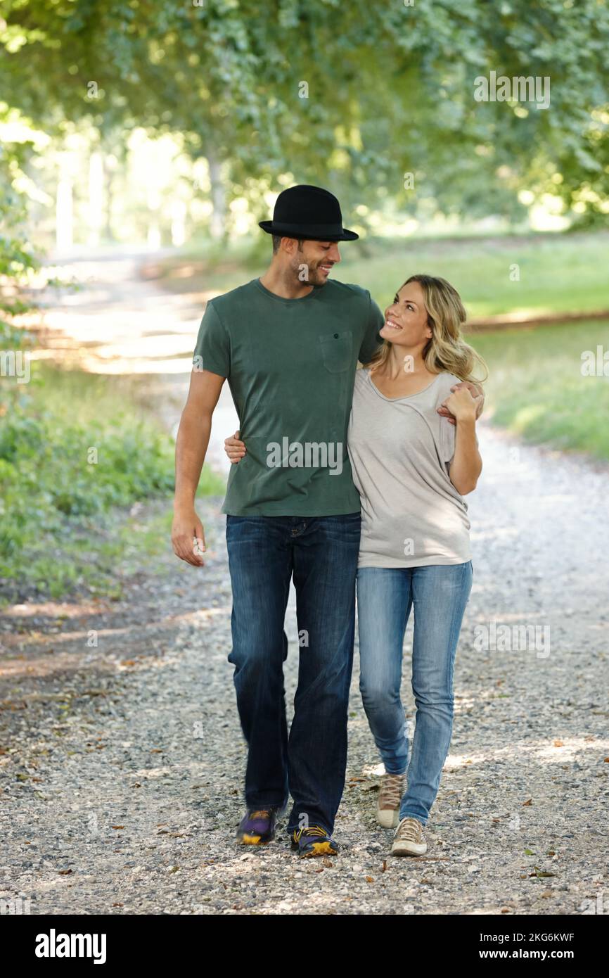 Enjoying A Perfect Day Together Full Length Shot Of A Young Couple