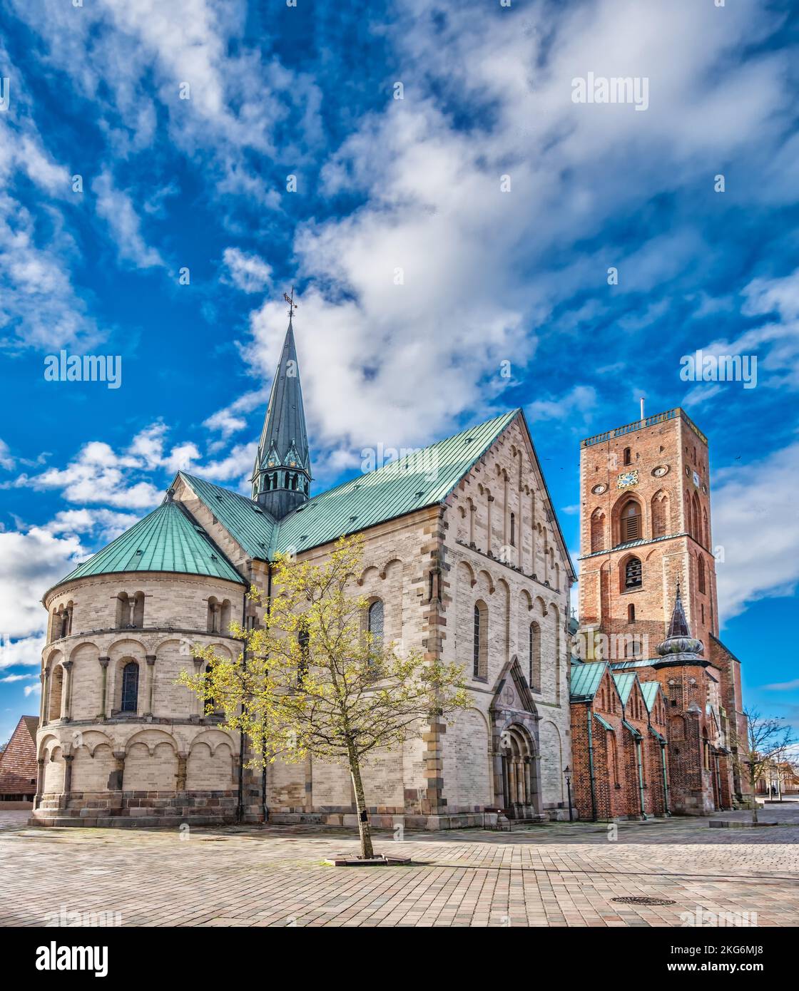 Cathedral in medieval city of Ribe, Denmark Stock Photo - Alamy